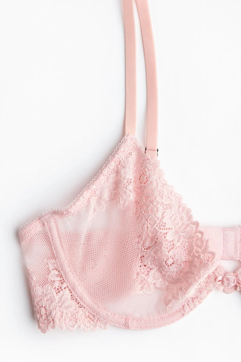 اتش اند ام حمالة صدر من الدانتيل بأسلاك مبطنة